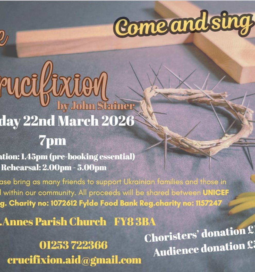 Crucifixion Come and Sing Poster 2026