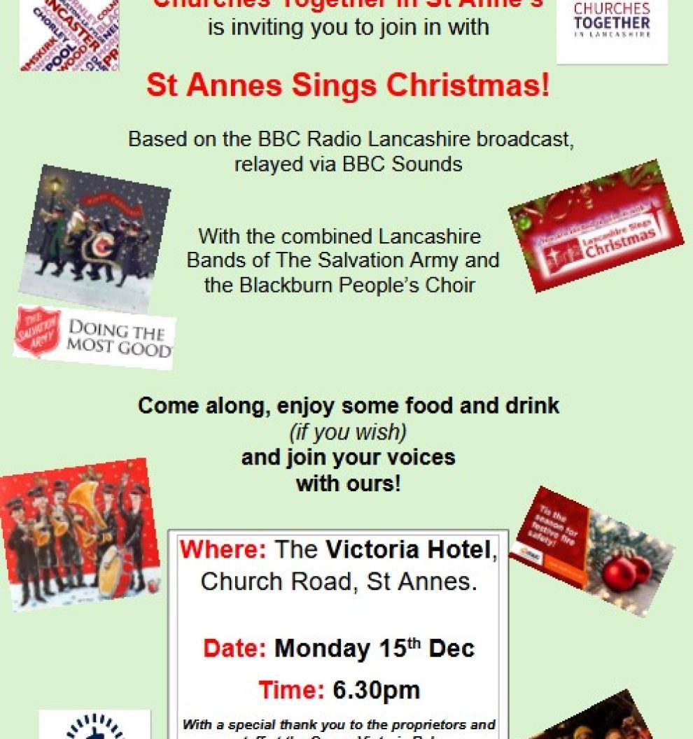 St Annes Sings Christmas Poster 2025